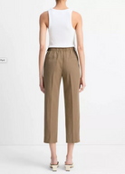 Mid Rise Utility Tab Easy Pull On Pant-Clothing-Vince-Black-XXS-Mercantile Portland