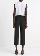 Mid Rise Utility Tab Easy Pull On Pant-Clothing-Vince-Black-XXS-Mercantile Portland
