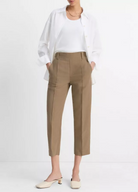 Mid Rise Utility Tab Easy Pull On Pant-Clothing-Vince-Tapenade-XXS-Mercantile Portland