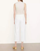 Mid-Rise Washed Cotton Crop Pant-Pants-Vince-Off White-10-Mercantile Portland