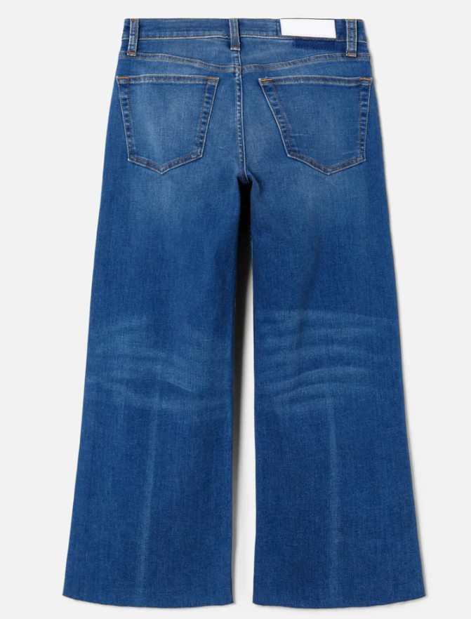 Mid Rise Wide Leg Crop-Clothing-Re/Done-Viper Blue-25-Mercantile Portland