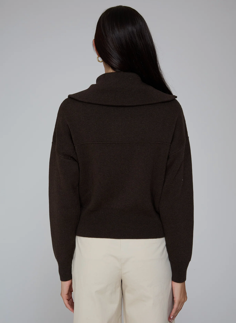 Milano Bomber in Pumpernickel-Jackets-Autumn Cashmere-Pumpernickel-XS-Mercantile Portland