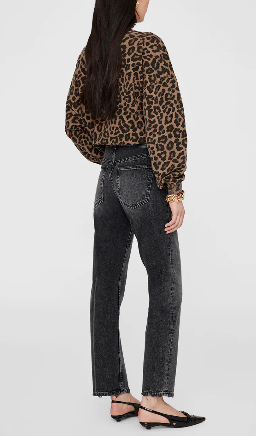 Miles Sweatshirt in Leopard Print-Tops-Anine Bing-Leopard-XS-Mercantile Portland