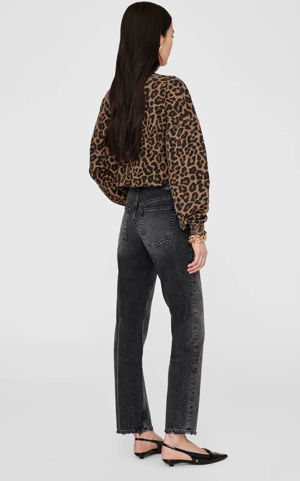 Miles Sweatshirt in Leopard-Tops-Anine Bing-Leopard-XS-Mercantile Portland