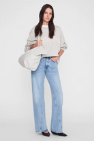 Miles Sweatshirt White Washed Leopard-staging-ANINE BING-XS-White washed Leopard-Mercantile Portland