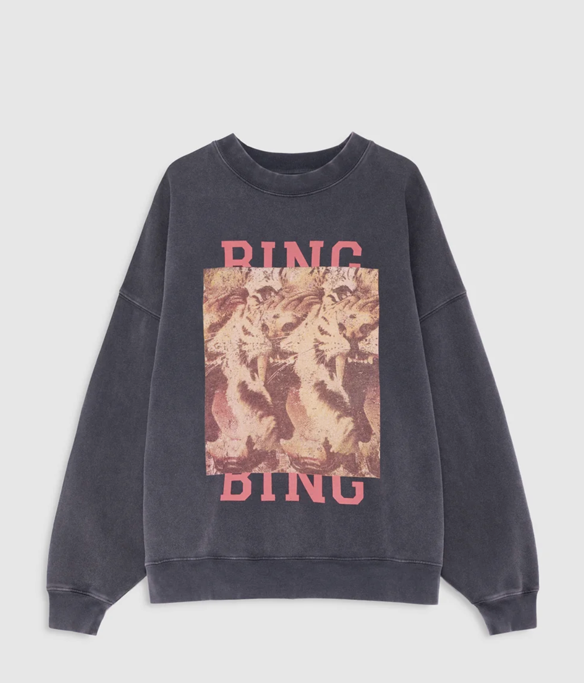 Miles Tiger Sweatshirt in Washed Black-Tops-Anine Bing-Washed Black-XS-Mercantile Portland