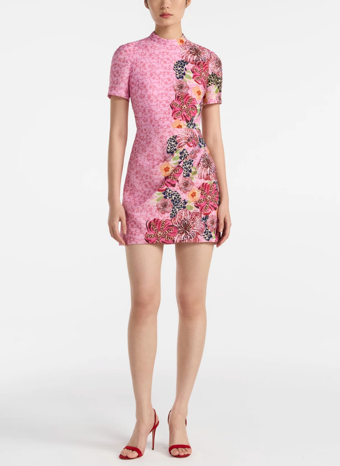 Min Dress in Bamboo Bloom-Dresses-Saloni-Bamboo Bloom-4-Mercantile Portland