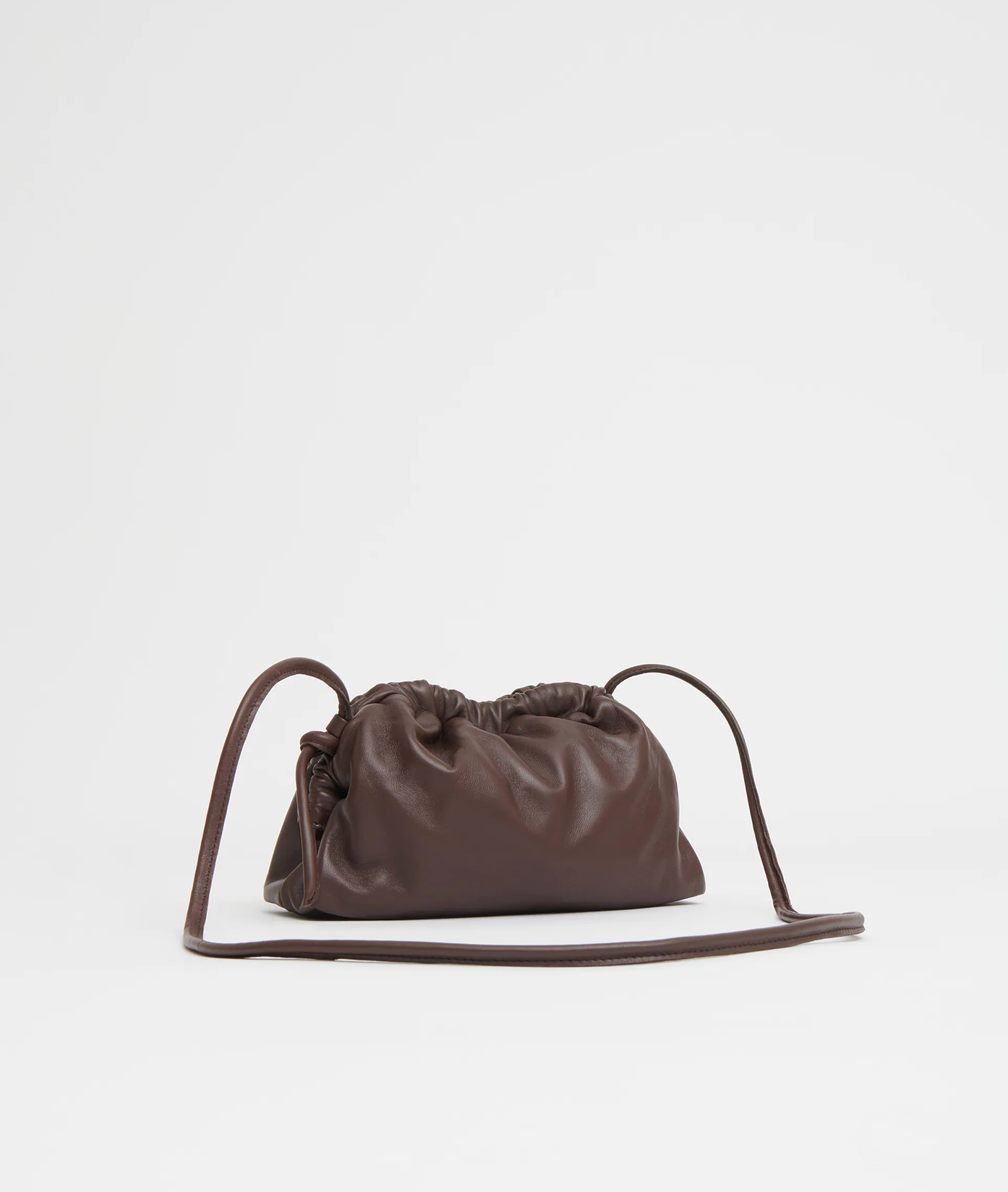 Mini Cloud Clutch in Chocolate-Handbags-Mansur Gavriel-Chocolate-OS-Mercantile Portland