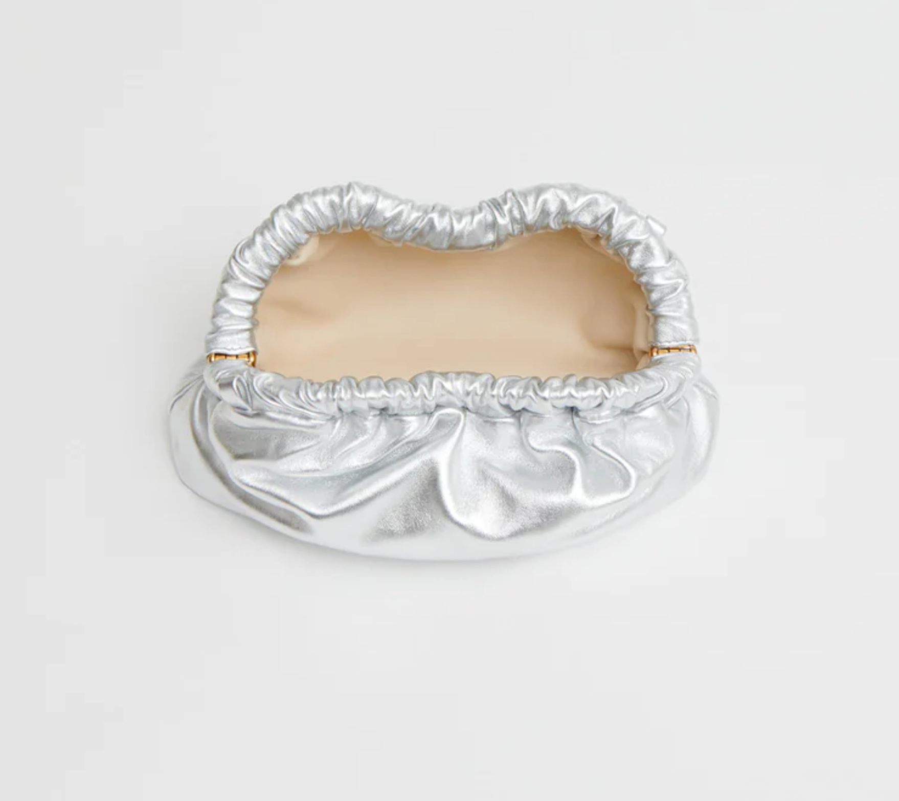 Mini Cloud Clutch in Tumbled Silver-Handbags-Mansur Gavriel-Silver-OS-Mercantile Portland