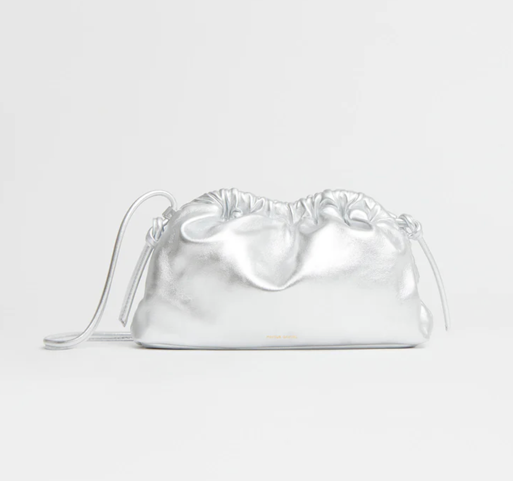 Mini Cloud Clutch in Tumbled Silver-Handbags-Mansur Gavriel-Silver-OS-Mercantile Portland