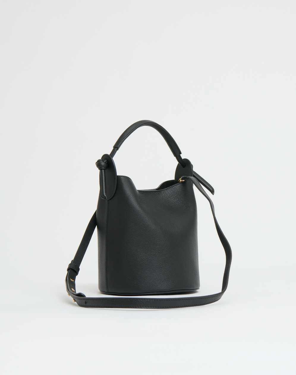 Mini Fortuna Bucket Bag in Black-Handbags-Mansur Gavriel-Black-OS-Mercantile Portland