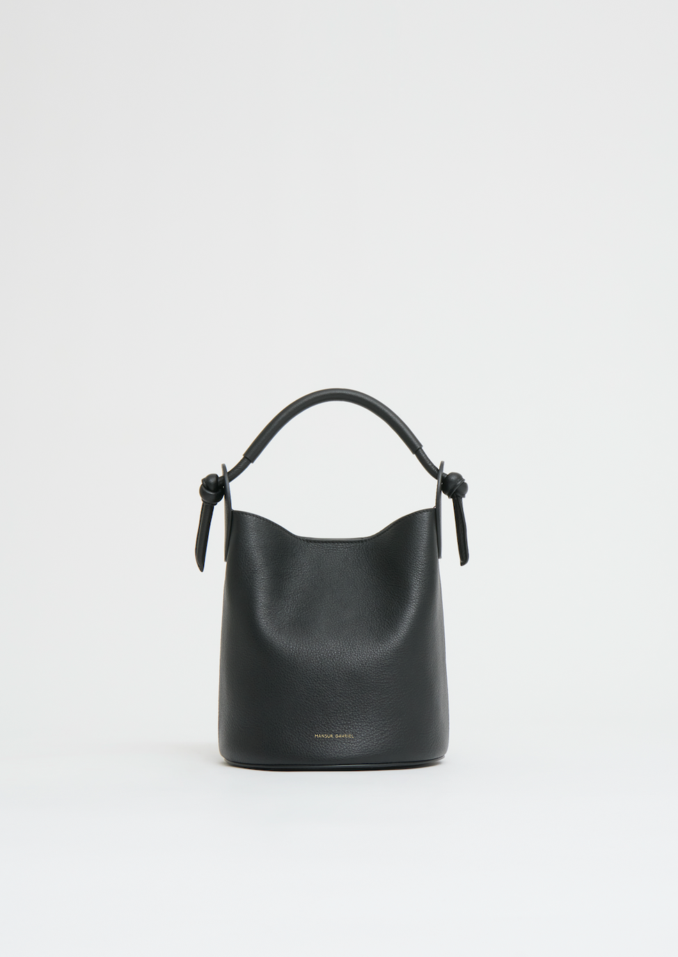Mini Fortuna Bucket Bag in Black-Handbags-Mansur Gavriel-Black-OS-Mercantile Portland