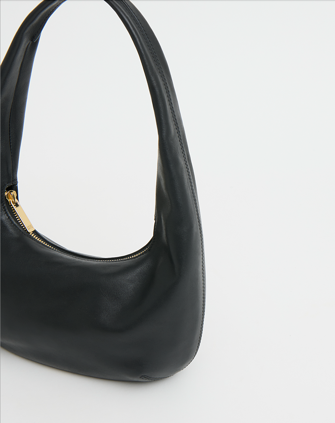 Mini Gnocchi Bag in Black Leather-Handbags-Mansur Gavriel-Black-OS-Mercantile Portland