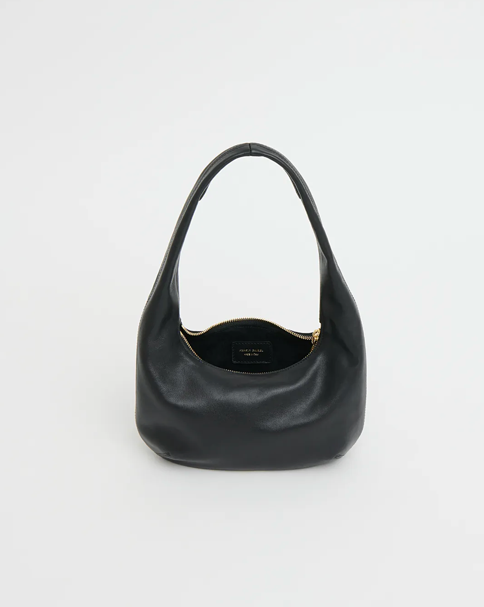 Mini Gnocchi Bag in Black Leather-Handbags-Mansur Gavriel-Black-OS-Mercantile Portland