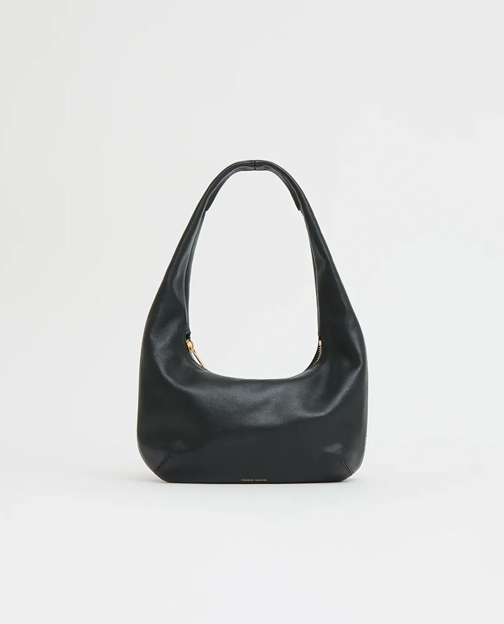 Mini Gnocchi Bag in Black Leather-Handbags-Mansur Gavriel-Black-OS-Mercantile Portland