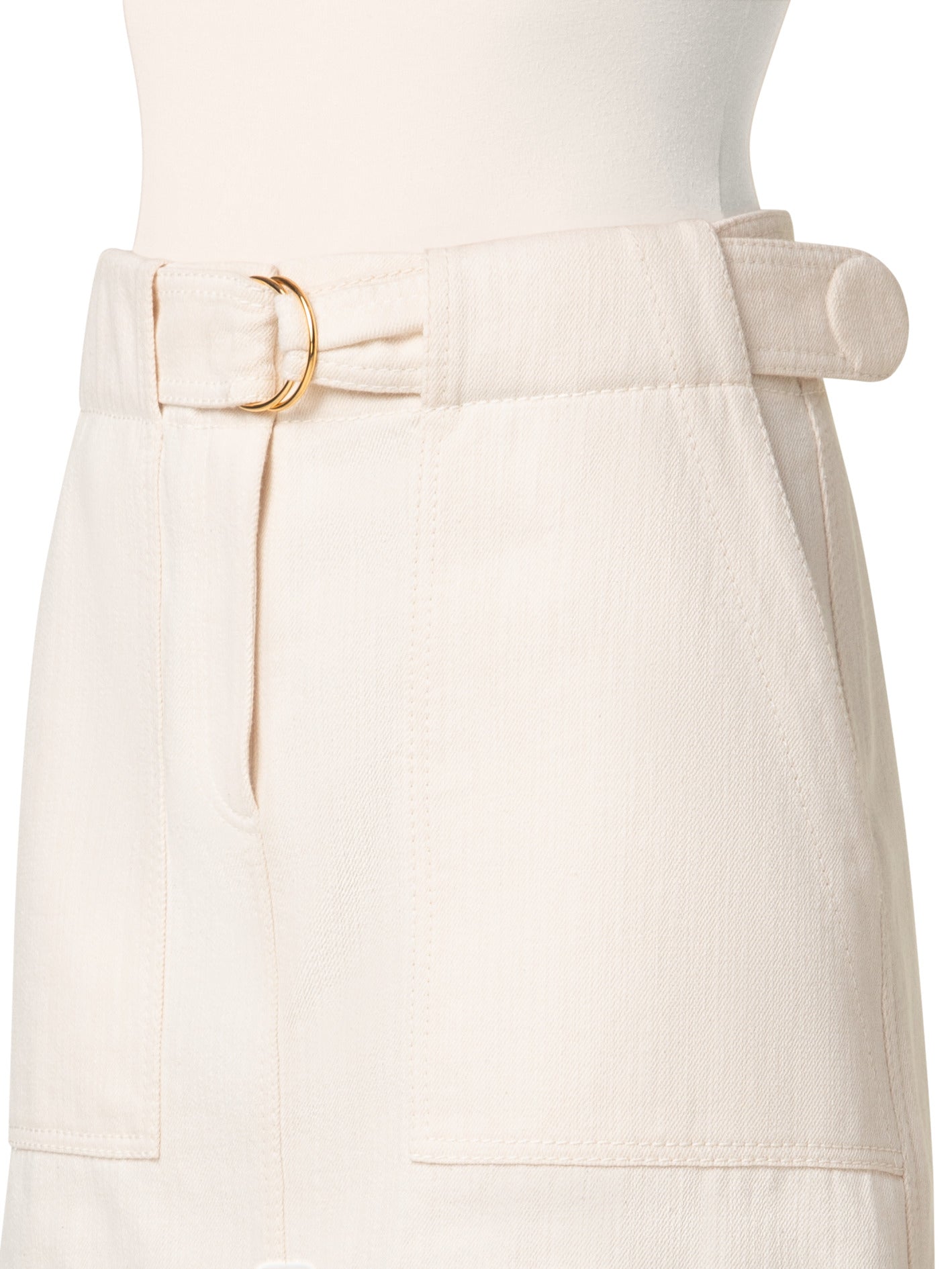 Mini Skirt-Skirts and Shorts-Akris Punto-Cashew-2-Mercantile Portland