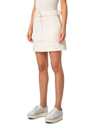Mini Skirt-Skirts and Shorts-Akris Punto-Cashew-2-Mercantile Portland