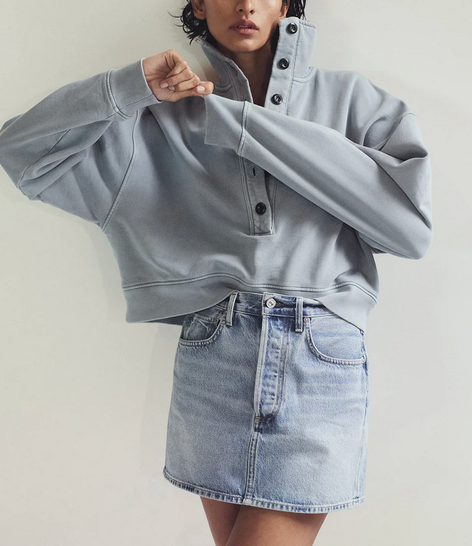 Mirelle Funnel Neck-Clothing-Citizens of Humanity-Hematite-XS-Mercantile Portland