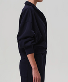 Mirelle Funnel Neck Sweatshirt in Navy-Tops-Citizens of Humanity-Navy-XS-Mercantile Portland