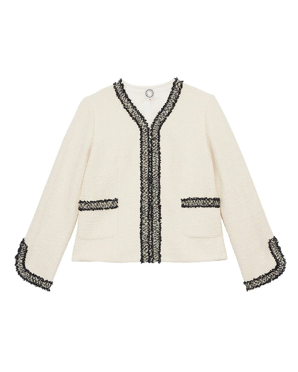 Misia Jacket-Jackets-Ines de la Fressange-Ecru • Ines-34-Mercantile Portland