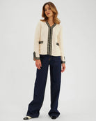 Misia Jacket-Jackets-Ines de la Fressange-Ecru • Ines-34-Mercantile Portland