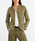 Mona Jacket-Outerwear-Nili Lotan-Olive Green-S-Mercantile Portland