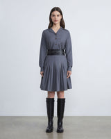 Responsible Brushed Wool Pleated Skirt-Lafayette 148-Mercantile Portland