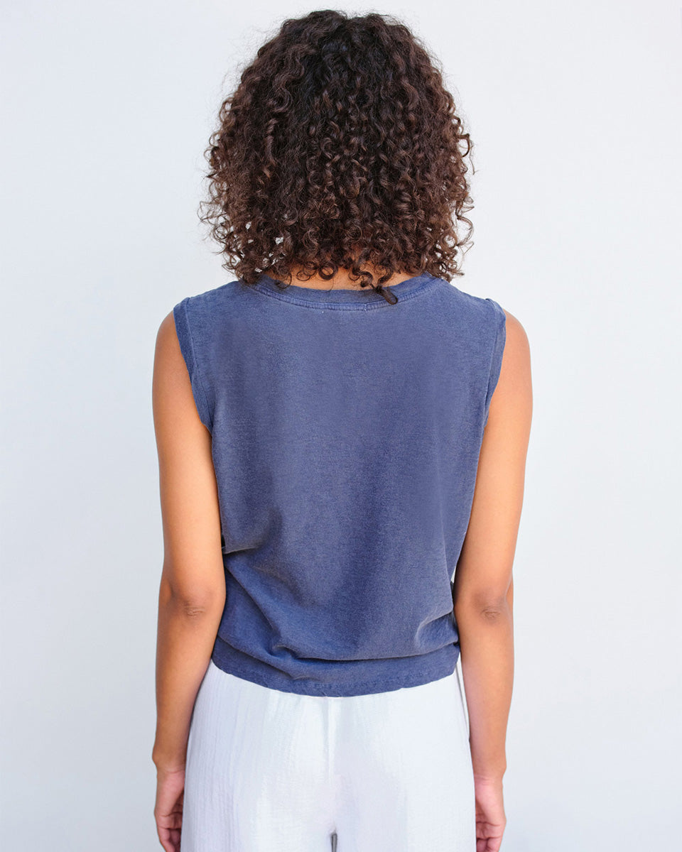 Muscle Tank-Tops-Sundry-Pigment Navy-XS-Mercantile Portland