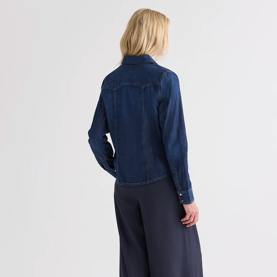 Mustang Sally with Snaps-Shirts-TWP-Dark Stone-XS-Mercantile Portland