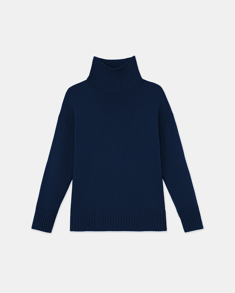 Cashmere Stand Collar Sweater-Lafayette 148-Mercantile Portland