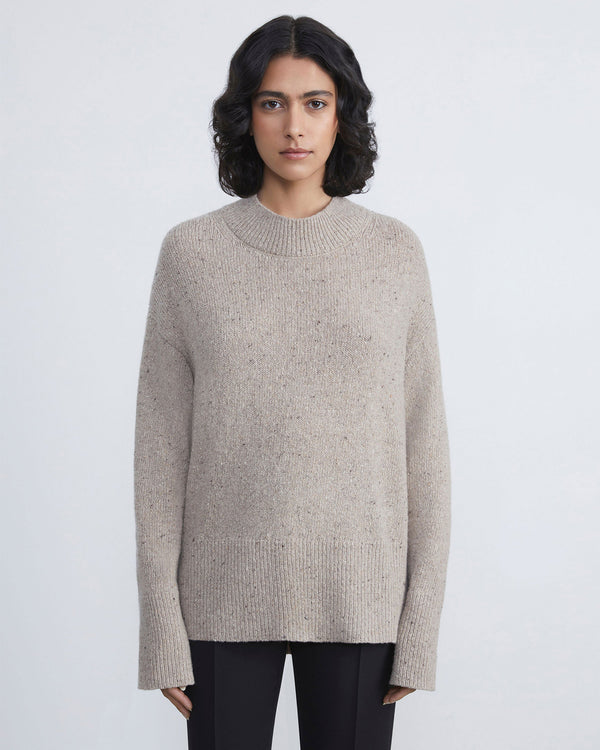 Responsible Cashmere-Wool Donegal Sweater-Lafayette 148-Mercantile Portland