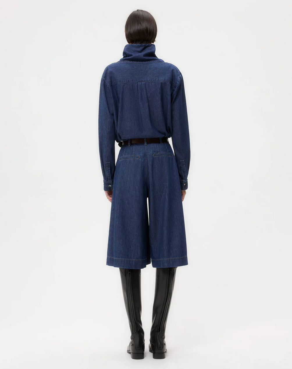 My Maria Top in Shirting Denim-Shirts-TWP-Dark Stone-XXS-Mercantile Portland