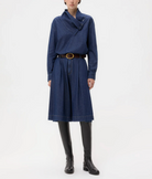 My Maria Top in Shirting Denim-Shirts-TWP-Dark Stone-XXS-Mercantile Portland