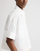 My Newest Mistake Shirt in White-Shirts-TWP-White-XS/S-Mercantile Portland