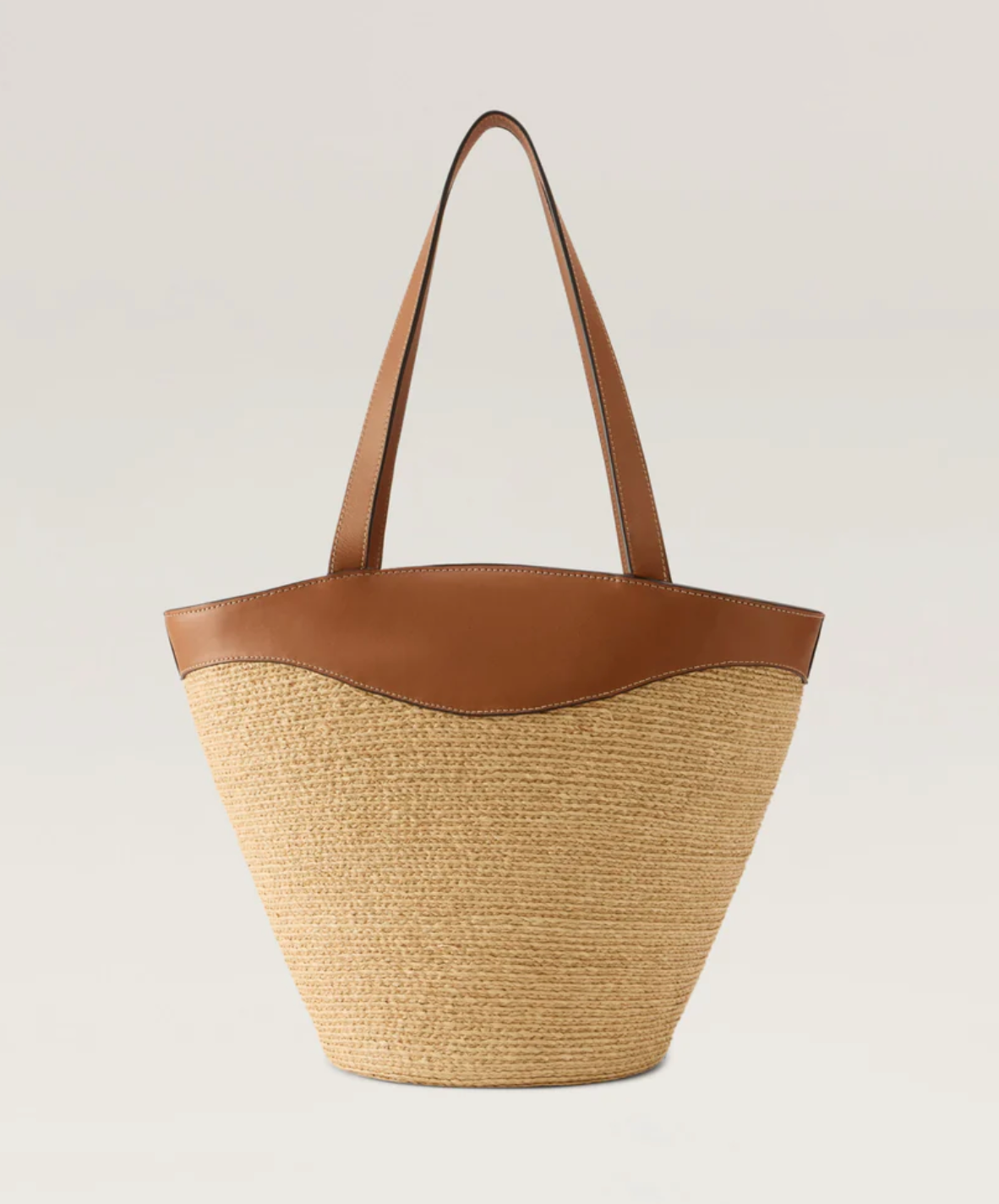 Nadee Raffia Braid Tote-Handbags-Helen Kaminski-Natural / Cotto-OS-Mercantile Portland