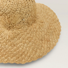 Nadia Raffia Chrochet Sun Hat-Hats-Helen Kaminski-Natural-OS-Mercantile Portland