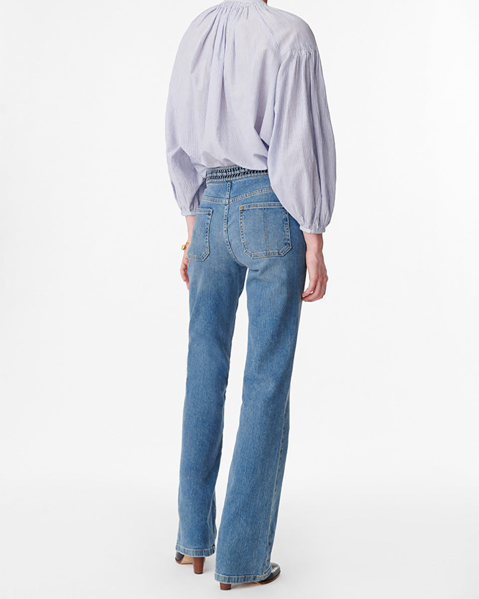 Nano Bootcut Jeans-Denim-Vanessa Bruno-Light Indigo • Vanessa Bruno-34-Mercantile Portland