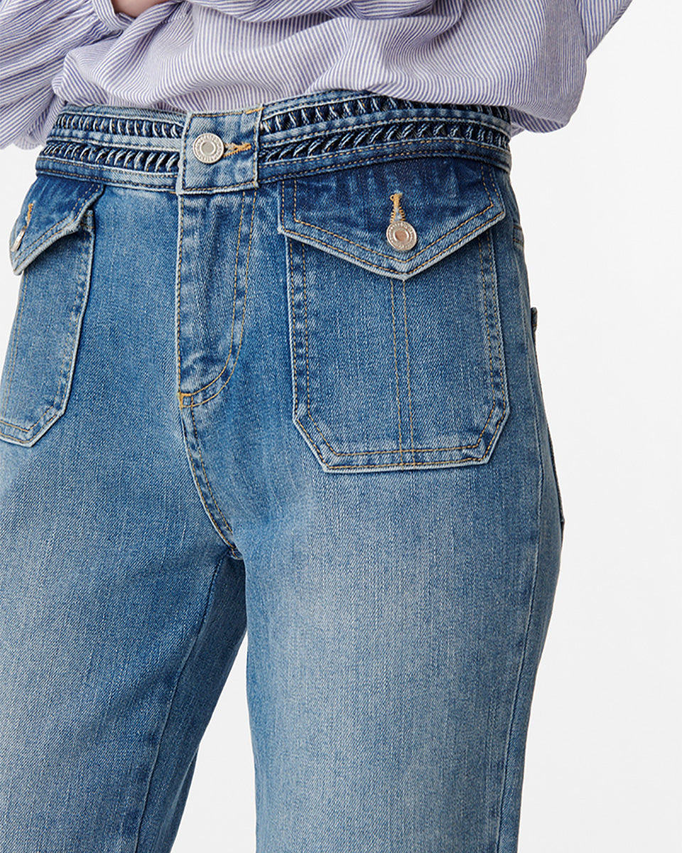 Nano Bootcut Jeans-Denim-Vanessa Bruno-Light Indigo • Vanessa Bruno-34-Mercantile Portland