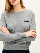 Naughty (but nice) Crew in Grey-Sweaters-Jumper 1234-Grey-1-Mercantile Portland