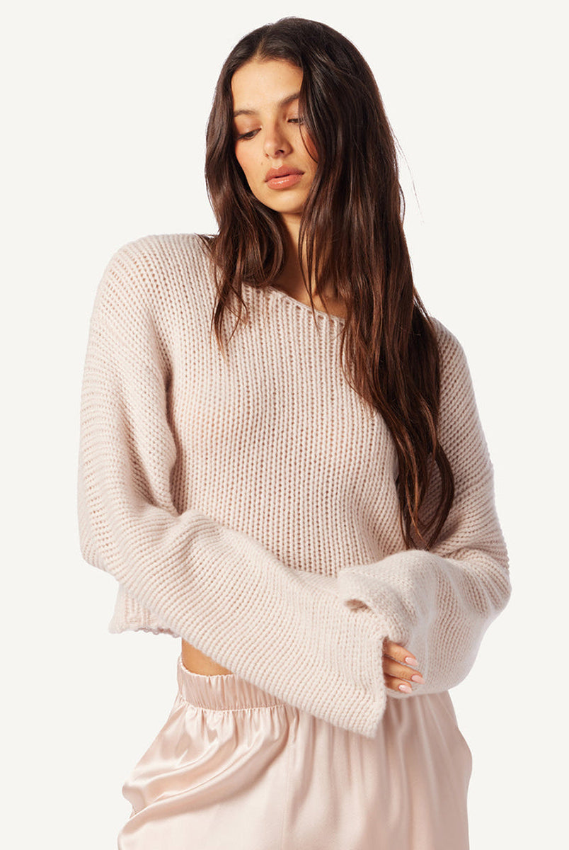 Navi Open Knit Sweater-Sweaters-Sablyn-Lunar-XS-Mercantile Portland