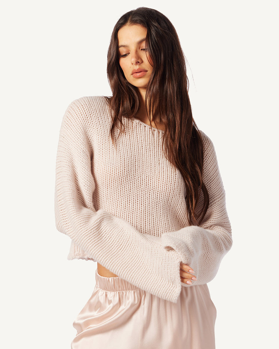 Navi Open Knit Sweater-Sweaters-Sablyn-Lunar-XS-Mercantile Portland