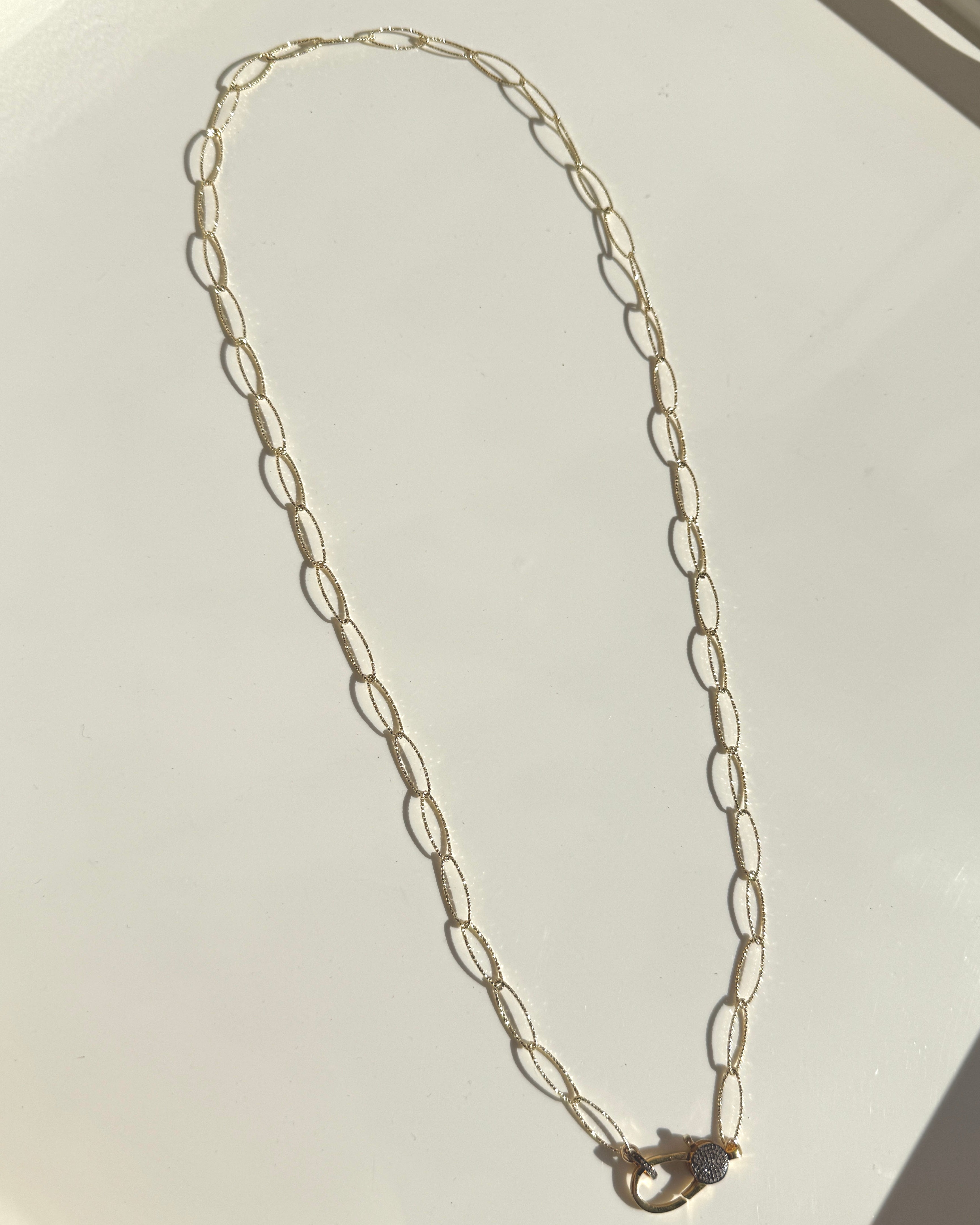 "Never Breaks" Sparkle 30" Chain with Diamond Clasp-Jewelry-Paula Rosen-Mercantile Portland