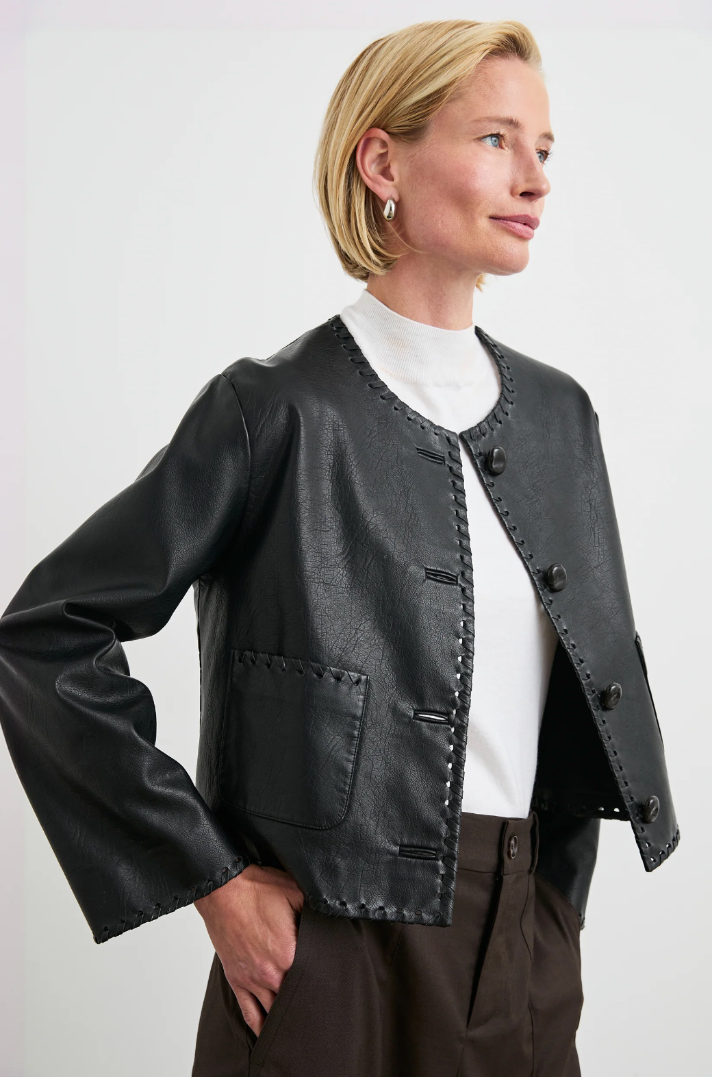 Nevina Jacket-Clothing-Rails-Black-XS-Mercantile Portland
