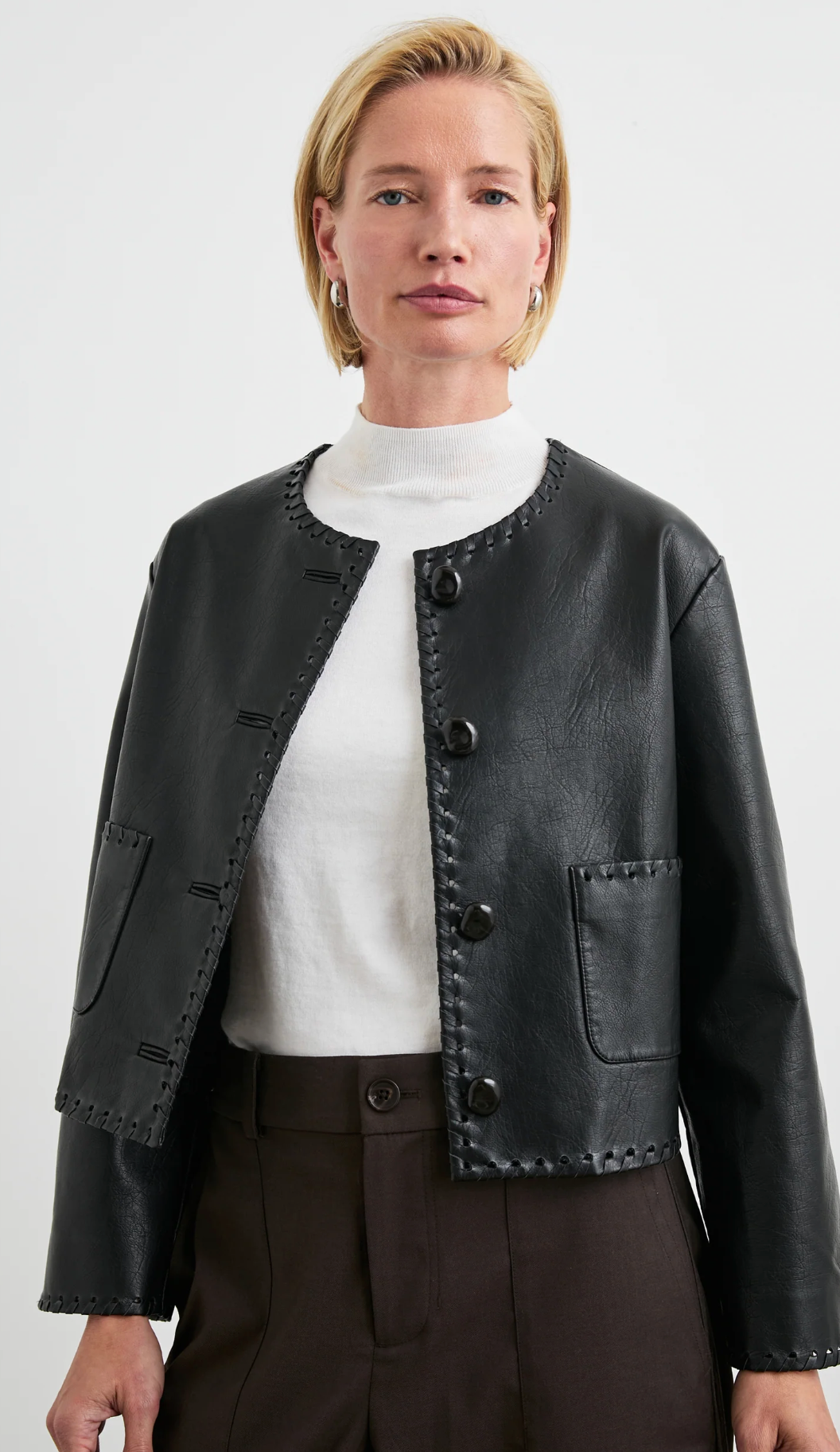 Nevina Jacket-Clothing-Rails-Black-XS-Mercantile Portland