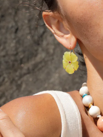 New Bloom Earring in Canary-Jewelry-Lizzie Fortunato-Yellow-OS-Mercantile Portland