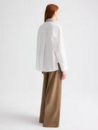 New Earl Shirt with Crystal Collar-Shirts-TWP-White-P-Mercantile Portland