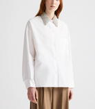 New Earl Shirt with Crystal Collar-Shirts-TWP-White-P-Mercantile Portland