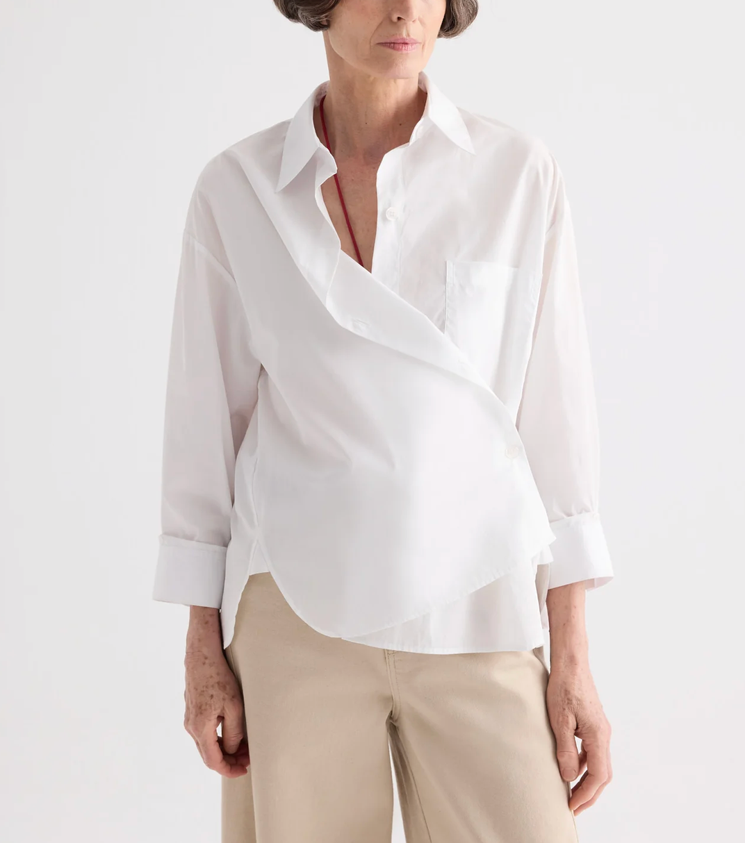 Newest Earl Shirt in White-Shirts-TWP-White-P-Mercantile Portland