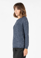 News Long Sleeve Sweater-Clothing-Amina Rubinacci-Navy-0-Mercantile Portland