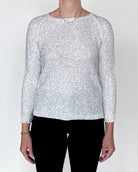 News Long Sleeve Sweater in Bianco Oro-Clothing-Amina Rubinacci-Bianco Oro-0-Mercantile Portland